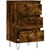 vidaXL Sideboard Räuchereiche 40x35x70 cm Holzwerkstoff