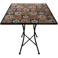 Axi Camilla Bistrotisch - Mosaik-Design - Casa del Sol | Gartentische, quadratisches Design mit Keramikfliesen | für Balkon, Terrasse oder als Beistelltisch Maximale Tragkraft: 40 kg / 60 x 60 x 75 cm