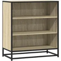 vidaXL Sideboard Sonoma-Eiche 68x35x76 cm Holzwerkstoff und Metall