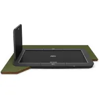 BERG Ultim Champion Trampolin FlatGround Aerowall Schwarz-Grau 410 cm Grau