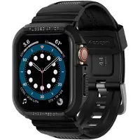 Spigen Rugged Armor Pro Hülle für Apple Watch 44 mm / 45 mm - Schwarz