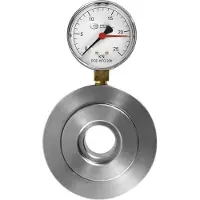 Pce Instruments -HFG 25K Hydraulische Kraftmessdose mit Befestigungsbohrungen|27 mm große Ringöffnung|rostfr. Stahl