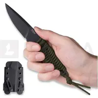 ANV Knives P100 - Sleipner Cerakote - Paracord Messer, olivgrün