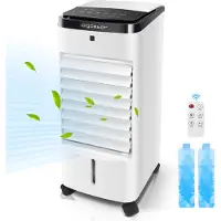 Aigostar Luftkühler, 60 W, 3 Einstellungen, 3,5 l, 12-Stunden-Touchschalter