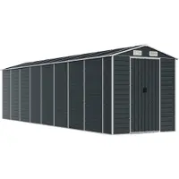 vidaXL Gerätehaus Anthrazit 191x725x198 cm Verzinkter Stahl