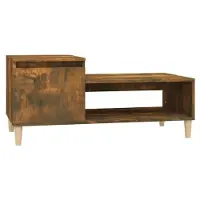 vidaXL Couchtisch Räuchereiche 100x50x45 cm Holzwerkstoff