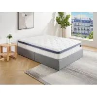 Vente-unique Matratze 160x200 cm - Hybrid Taschenfederkern 7 Zonen + Memory - 25 cm - MALAO von PALACIO