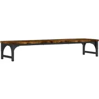 vidaXL Monitorständer Räuchereiche 85x23x15,5 cm Holzwerkstoff