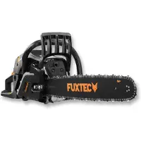FUXTEC Benzin Kettensäge FX-KS262 - Black Edition | Schwertlänge 60cm | Schnittlänge 51cm| 5,2kg | 61,5ccm | 2-Takt | 550ml | 2,85kw
