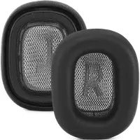INF 2er-Pack Ohrpolster aus Lammfell für Apple AirPods Max - Premium Ersatz Schwarz
