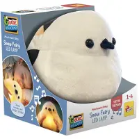 Liscianigiochi Lisciani - Montessori Baby - Snow Fairy - LED Nachtlicht Plüschtier für Kinder 1–4 Jahre - Sanftes Licht mit klassischen Melodien und Naturgeräuschen - Waschbares Plüschtier mit herausnehmbarem Modul
