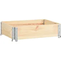 vidaXL Hochbeet 60x80 cm Kiefer Massivholz
