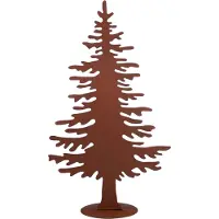 UNUS Tannenbaum Rost-Deko aus Metall – Weihnachtsbaum Aufsteller Mittel