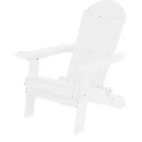 Axi Claire Adirondackstuhl aus Kunststoff in Weiß | Gartenstuhl / Loungestuhl / Adirondack Stuhl / für 1 Person mit Armlehnen & hoher Rückenlehne | 84,5 x 77 x 95,5 cm