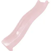 Axi Sky220 Rutsche mit Wasseranschluss Pastellrosa - 220 cm | Anbau Element für Kinder Spielturm/Spielhaus/Stelzenhaus | Wasserrutsche/Anbaurutsche für Podesthöhe 120 cm