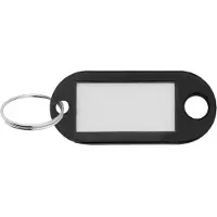 Combicraft Schlüsseletikett 48x22mm Schwarz- 100 Stück