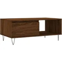 vidaXL Couchtisch Braun Eichen-Optik 90x50x36,5 cm Holzwerkstoff