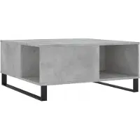 vidaXL Couchtisch Betongrau 80x80x36,5 cm Holzwerkstoff