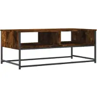 vidaXL Couchtisch Räuchereiche 100x51x40 cm Holzwerkstoff