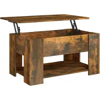 vidaXL Couchtisch Räuchereiche 79x49x41 cm Holzwerkstoff