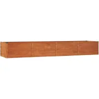 vidaXL Hochbeet Rostig 320x80x45 cm Cortenstahl