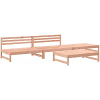 vidaXL 4-tlg. Garten-Lounge-Set Massivholz Douglasie