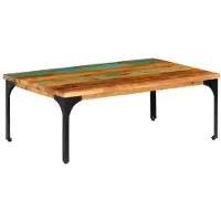 vidaXL Couchtisch 100x60x35 cm Altholz Massiv