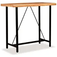 vidaXL Bartisch Massivholz Akazie 120x60x107 cm