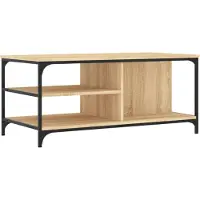 vidaXL Couchtisch Sonoma-Eiche 100x50x45 cm Holzwerkstoff