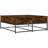 vidaXL Couchtisch Räuchereiche 100x99x40 cm Holzwerkstoff
