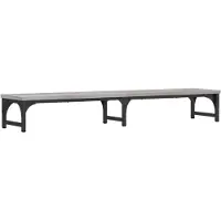vidaXL Monitorständer Grau Sonoma 105x23x15,5 cm Holzwerkstoff