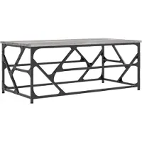 vidaXL Couchtisch Grau Sonoma 100x50x40 cm Holzwerkstoff