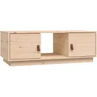 vidaXL Couchtisch 100x50x35 cm Massivholz Kiefer