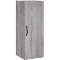 vidaXL Wandschrank Grau Sonoma 34,5x34x90 cm Holzwerkstoff