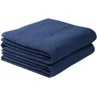 Schiesser Duschtuchset Turin - 2-teilig - 70 x 140 cm - Dunkelblau