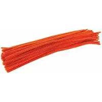 Colorations Färbungen - orangefarbener Chenilledraht, 100 Stk.