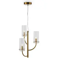 Maytoni Arco Pendelleuchte, Hängeleuchte 3x G9 Messing