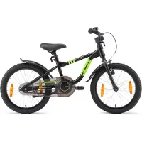 Löwenrad Kinder Fahrrad ab 5 Jahre | 18 Zoll Rad | Schwarz