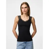 Pieces Pcbarbera Spitze Top | Schwarz | XL