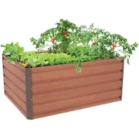 G21 Hochbeet Daisy 120 x 90 x 52 cm, Metall, braun -63900233