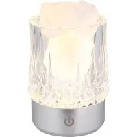 Globo Tischlampe Lizzy Silbergrau