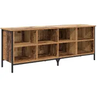 vidaXL Schuhschrank Altholz 131 x 35 x 50 cm Verbundholz und Eisen