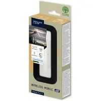 Müller-Licht Mobina Push 15 LED Batterieleuchte, 15 cm, neutralweiß 4000K, wiederaufladbar, schwarz