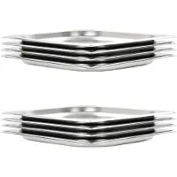 vidaXL Gastronormbehälter 8 Stk. GN 1/2 20 mm Edelstahl