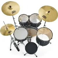 Tama Imperialstar 22 Drum Kit mit Meinl Becken geschwärzt schwarz