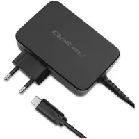 Qoltec Schnellladegerät PD 120W Turbo | 5-28V | 3-4,5A | USB-C | Laptop | Smartphone | Schwarz