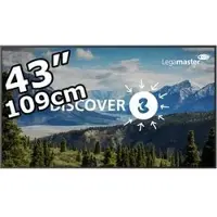 Legamaster DISCOVER 3 DIS-4320 Monitor, 43 Zoll, 4K Ultra HD, LED-Display, schwarz