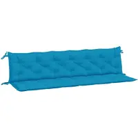 vidaXL Gartenbank-Auflagen 2 Stk. Hellblau 200x50x7 cm Oxford-Gewebe