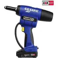 Gesipa PowerBird Pro Gold Edition mit 2 Li-Ion Akkus 18V - 2,0 Ah / Ladegerät in L-Boxx - CAS