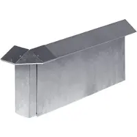 DeuFa Schneckenabwehrblech 100cm, verzinkt, silber